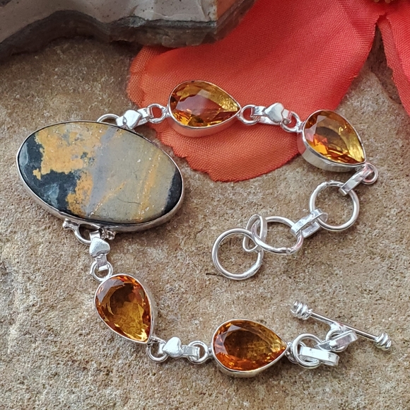 Jewelry - 🧡 BUMBLE BEE JASPER / CITRINE BRACELET